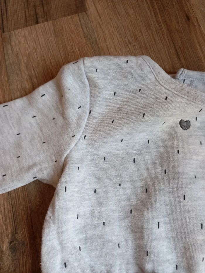 Robe tunique, gris clair, KIABI, 6 mois (69cm) - photo numéro 4