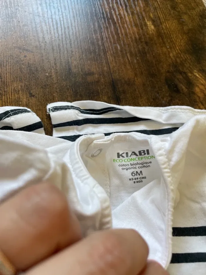 Lot de 9 haut pull / sous-pull bébé fille 6 mois - photo numéro 8