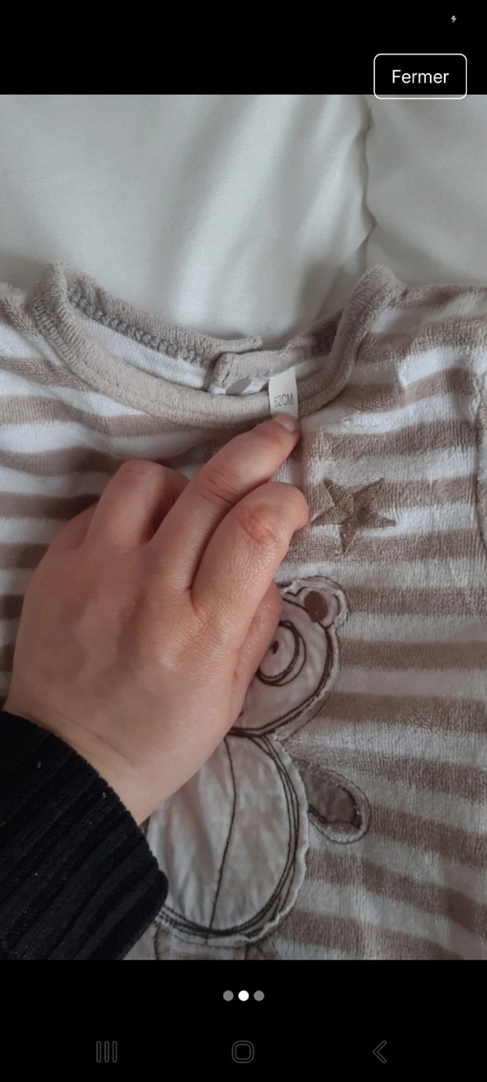 Pyjama bébé mixte 3 mois - photo numéro 2