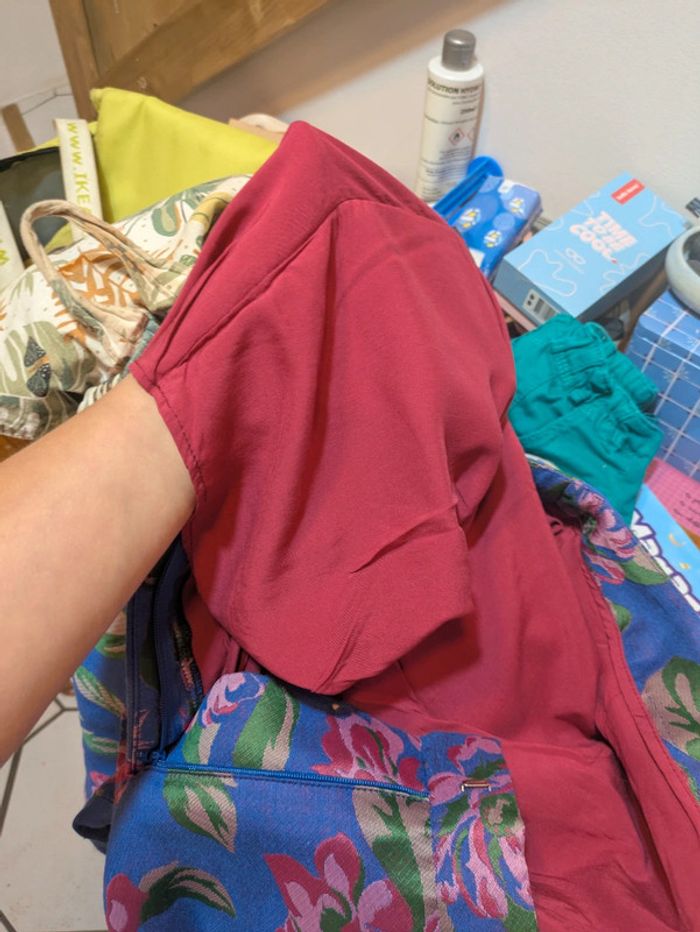 Pantalon Naf Naf neuf 42 fleuri - photo numéro 3