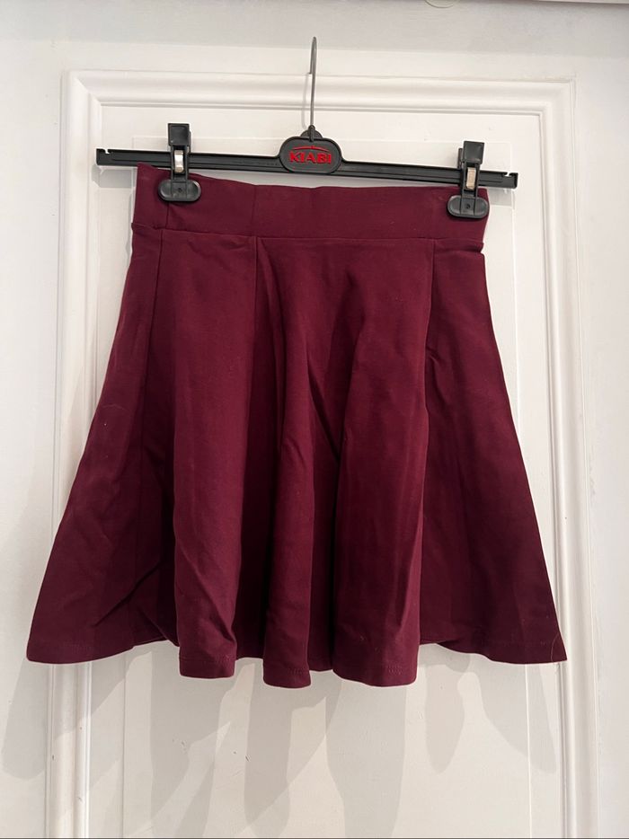 jupe bordeaux