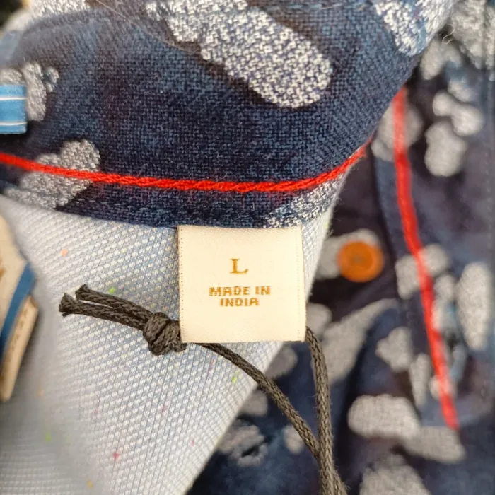 Chemise imprimée bleu marine Scotch & Soda neuve avec étiquette T.L A1484 - photo numéro 12