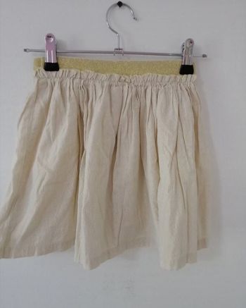 Jupe 8ans beige dorée