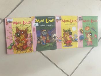 Livres  bibliothèque  rose  mini loup