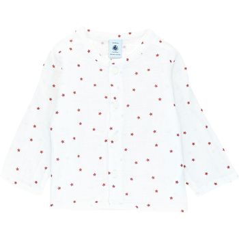 Chemise à manches longues 6 mois en coton bio Petit Bateau
