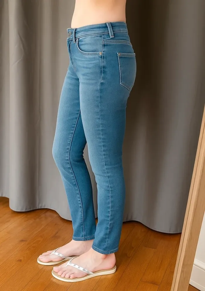 Jeans bleu denim Pimkie 7/8 – Taille XS / 34 - photo numéro 2