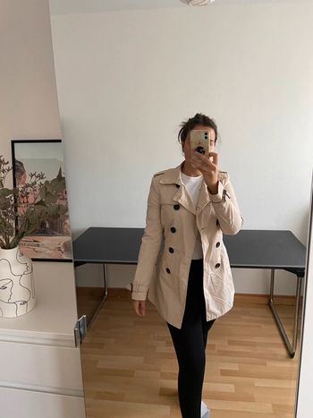 Trench court beige / Taille M
