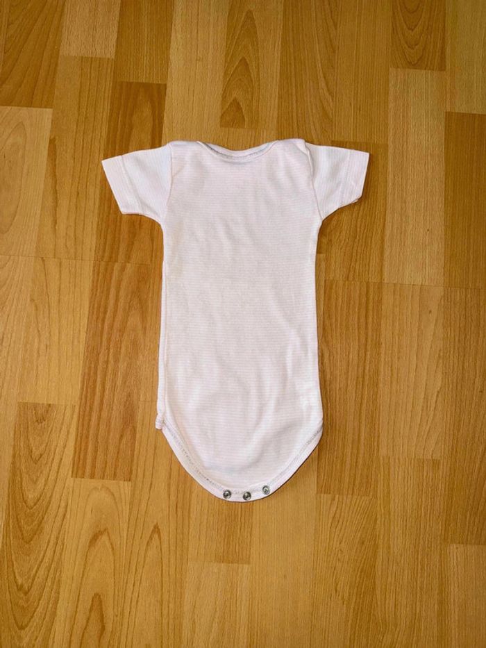 Body manches courtes Petit Bateau - 6 mois (67 cm) - Rose pâle - photo numéro 3