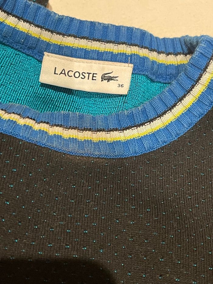 Pull Lacoste T.36 femme - photo numéro 2