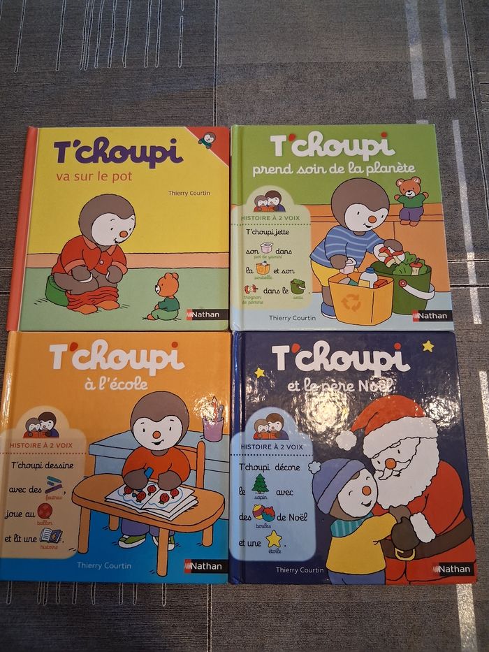 Lot de 4 livres tchoupi