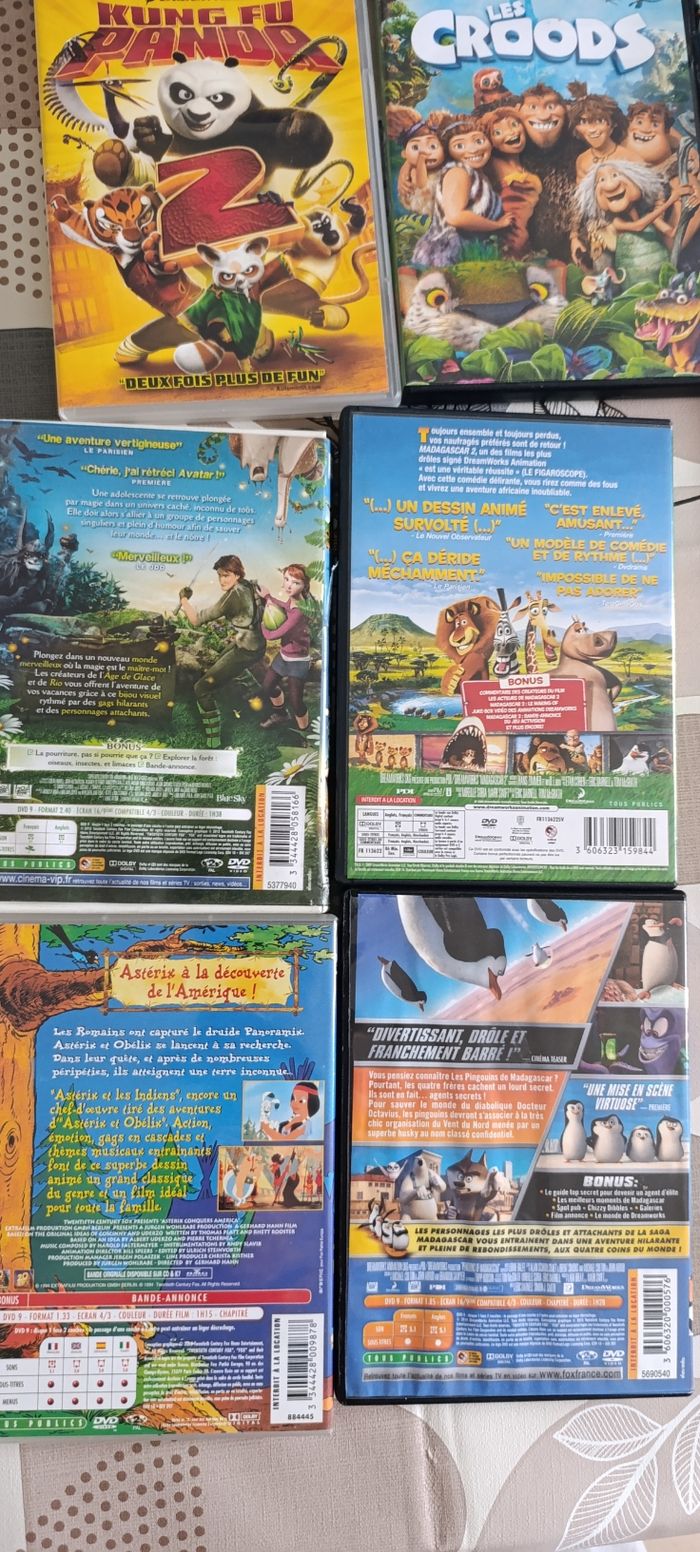 Lot 12 DVD enfants films d'animation - photo numéro 7