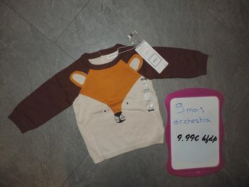 pull orchestra taille 9 mois neuf