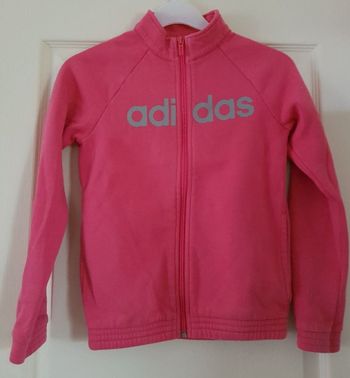 veste zippée rose Adidas