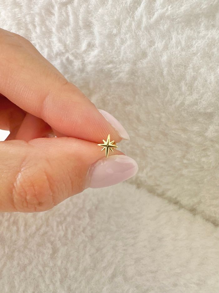 Piercing étoile du berger, doré