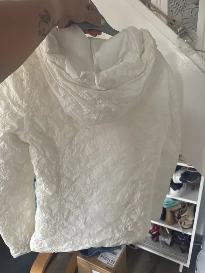 Manteau bonobo blanc cassé M femme étoiles - photo numéro 6