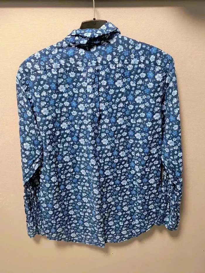 🌸 Chemise Ralph Lauren Luxury Linen florale bleu vintage 🌸 - photo numéro 6