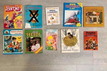 9 livres vintage pour enfant (prix à la pièce)