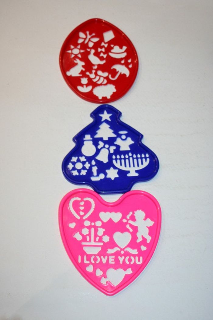 Malette jeu de 9 pochoirs - photo numéro 3