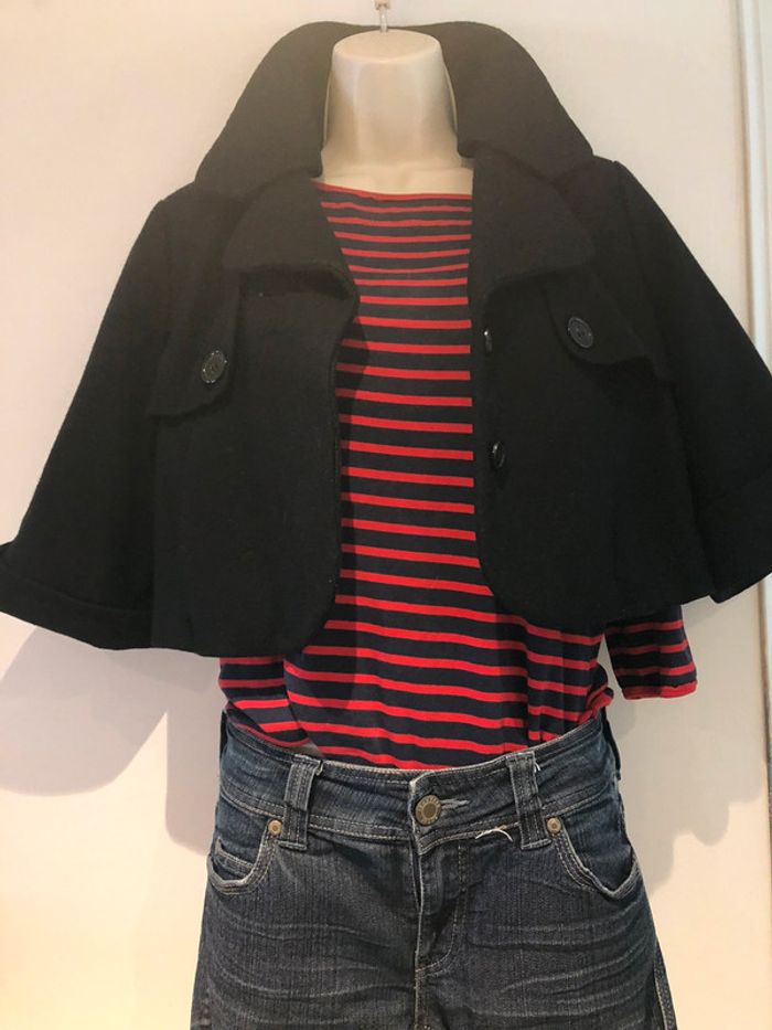 Camaïeu petite veste matière Caban taille 38 - photo numéro 2