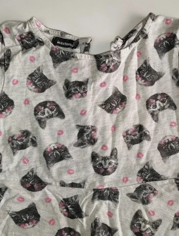 Petite robe chat - Taille 4 ans - photo numéro 6