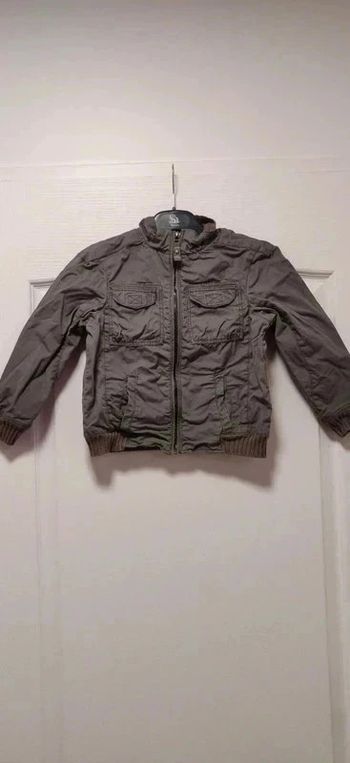 Blouson demie saison kaki gris Obaïbi 5 ans