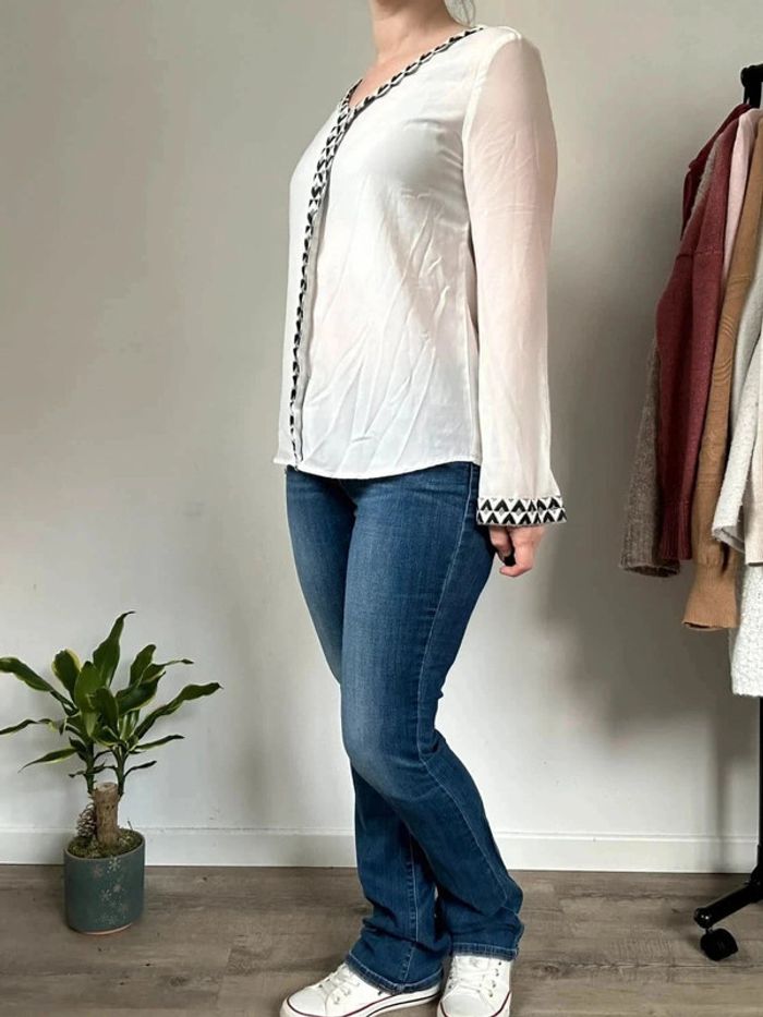 Grace & Mila Blouse blanche - Taille 38 - Très bon état - photo numéro 6