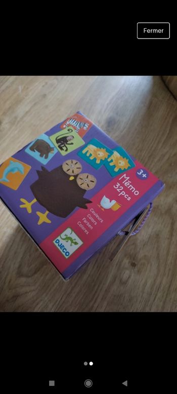 Memory Djeco 32 pièces