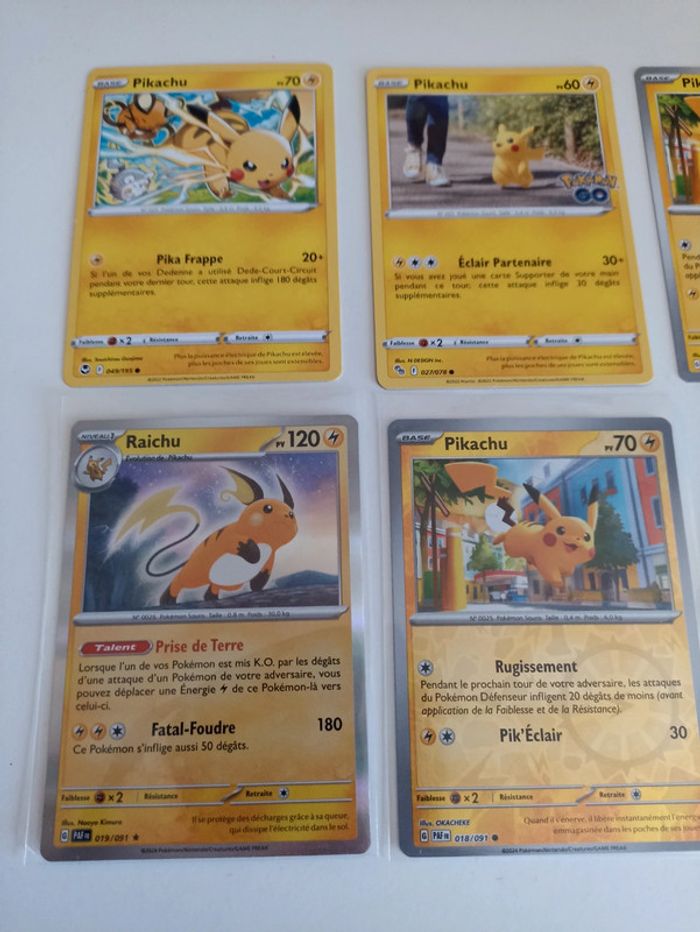 Lot pikachu raichu - photo numéro 2