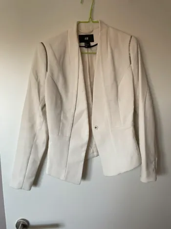 Blazer blanc cassé H&M