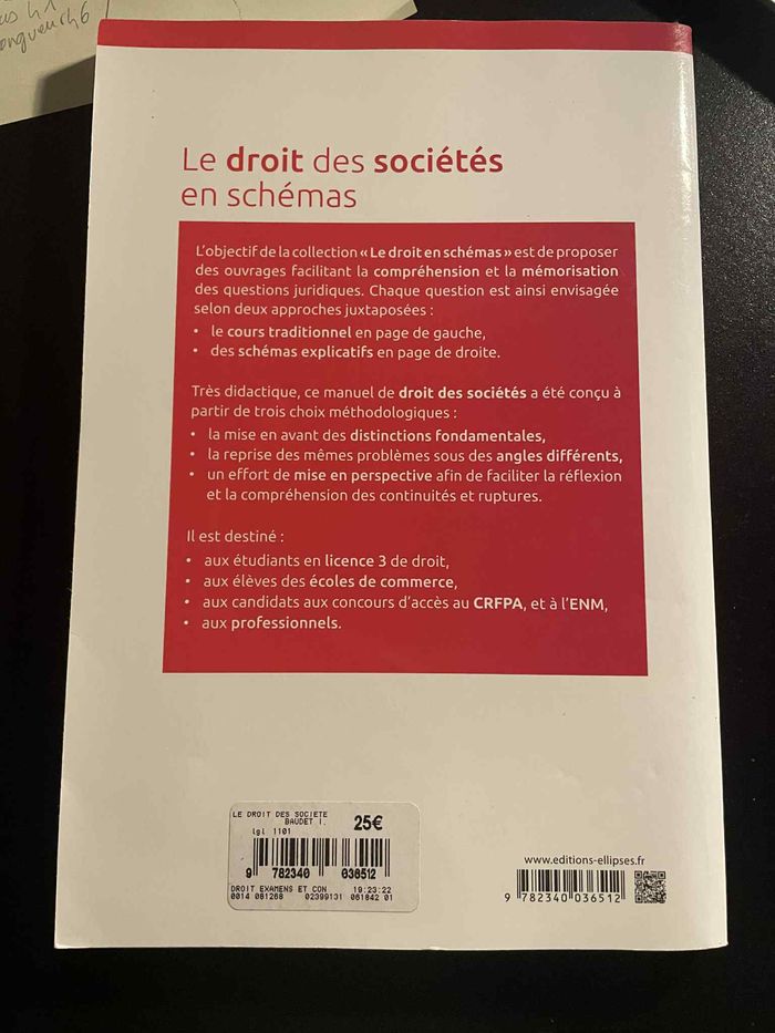 livre droit des sociétés