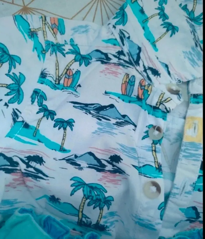 Ensemble short été chemise manche courte primark - photo numéro 4