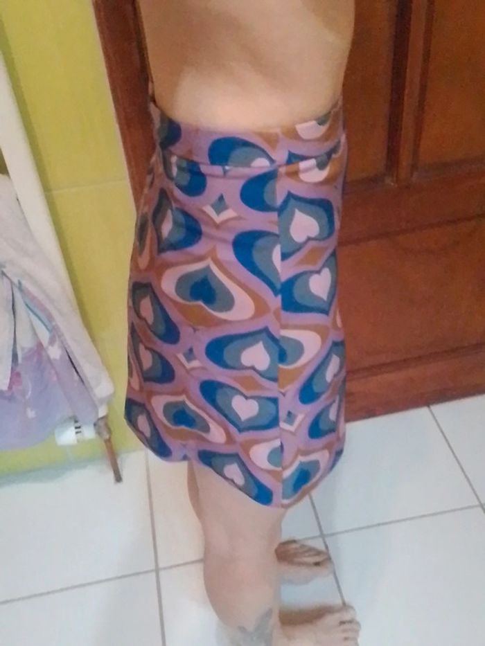 Mini Jupe femme Motif cœur psychédélique Pimkie - photo numéro 5