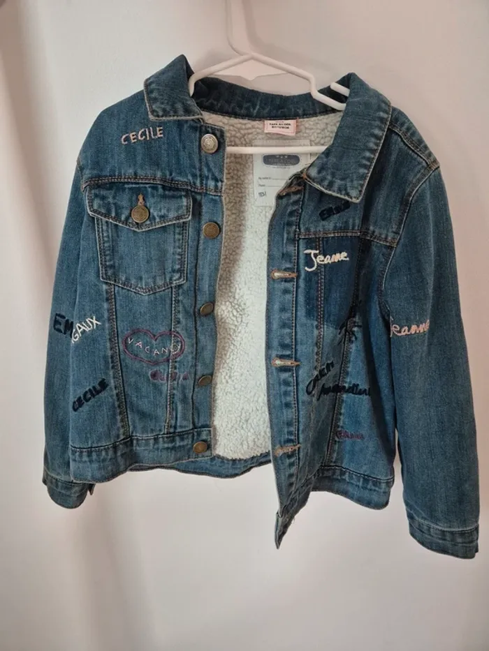 Veste en jean interrieur molletonné 8 ans tape à l'œil