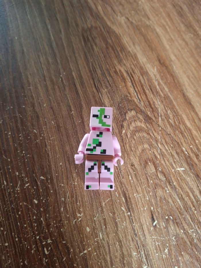 Figurine lego zombie rose minecraft