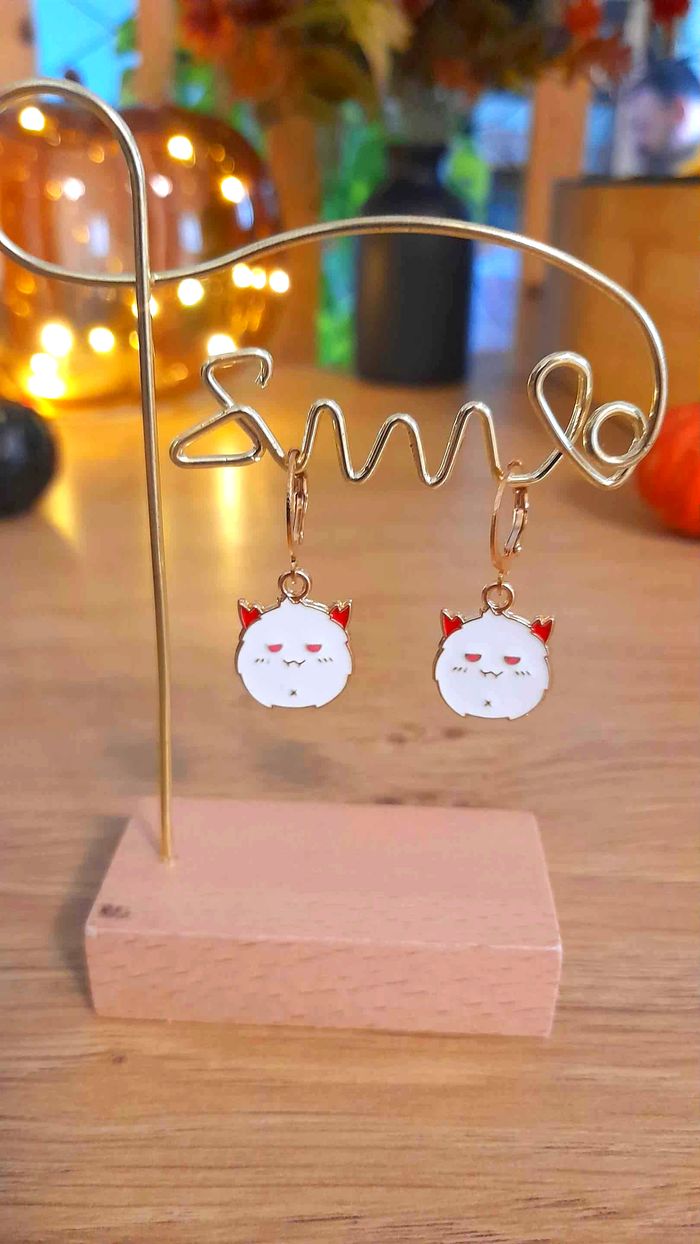 😈 Boucles d’Oreilles Halloween Démon Kawaii 😈
