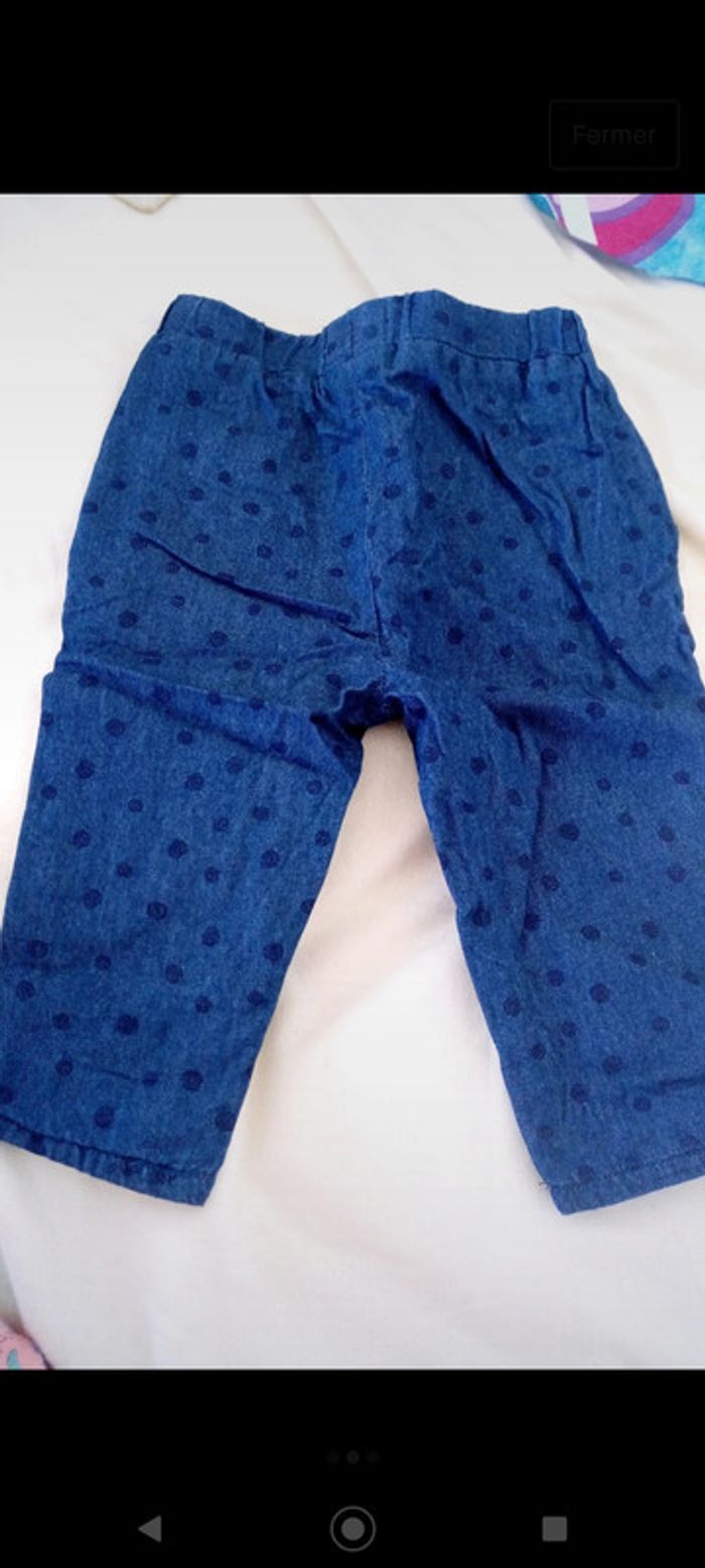 Pantalon simili jean à pois La redoute - photo numéro 2