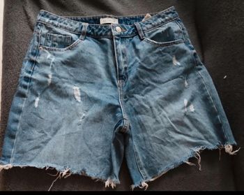 Short en jean taille haute