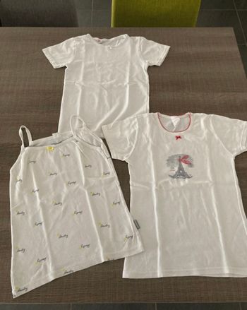 Lot maillot de corps sous vêtements fille 10/12 ans 