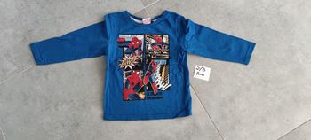 T-shirt manches longues Spider Man garçon 2/3 ans