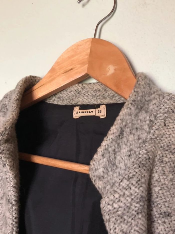 Veste manteau gris chiné - Firefly - photo numéro 2