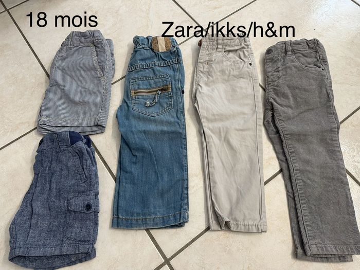 Lot shorts et pantalons garçon 18 mois