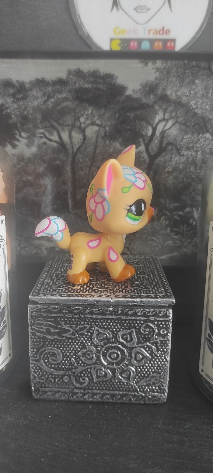 Littlest Petshop Pet Shop LPS Authentic Hasbro cat post Card Main Coon 1582 Chat - photo numéro 3