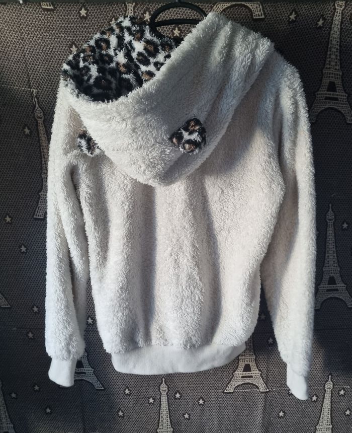 Veste polaire zippée à capuche avec oreilles taille XS - photo numéro 3