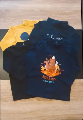 Lot de 4 sous-pulls 9 mois