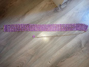 Ceinture avec strass lila taille ajustable