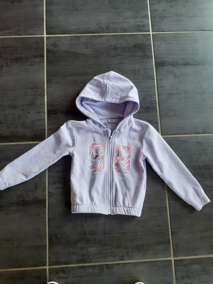 Veste de survêtement fille parme 5 ans