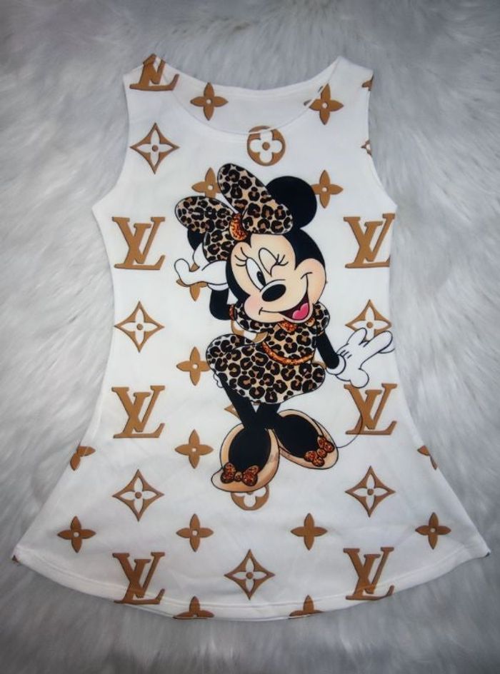 magnifique robe Minnie, coupe trapeze neuve
