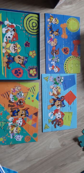 Boite de 4 puzzles pat patrouille