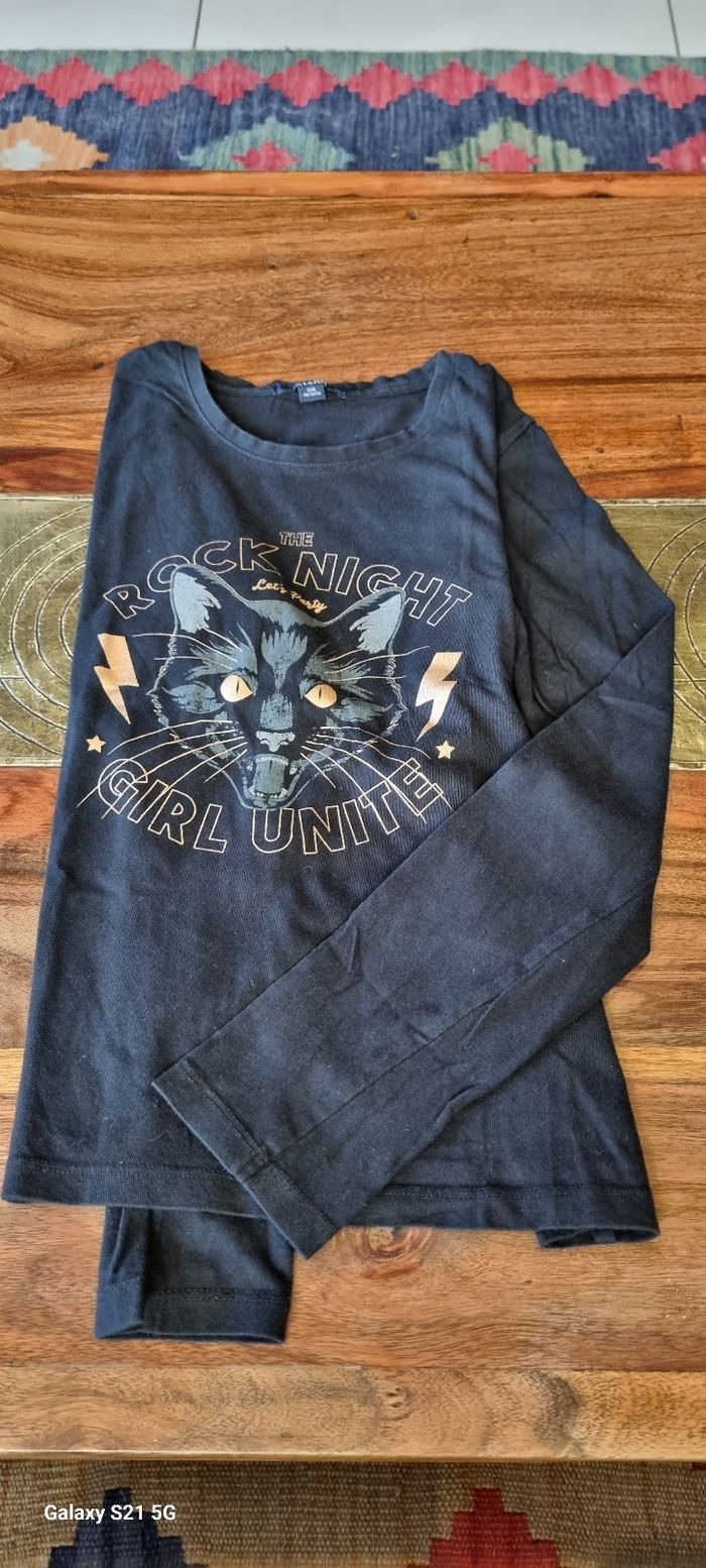 T-shirt manche longue à motif