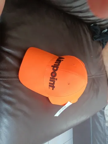 Casquette aimpoint fluo orange tir chasse neuf
